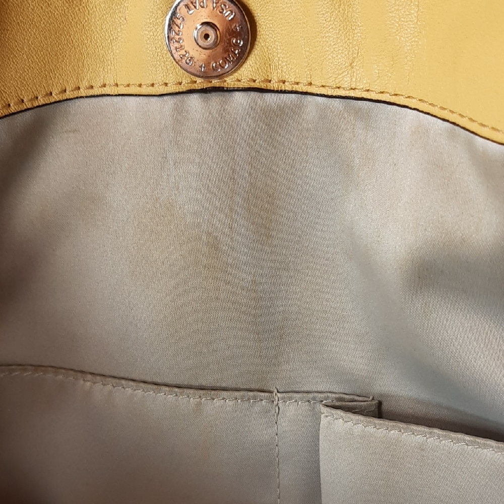 Coach Kristin Yellow Leather Hobo Shoulder Bag - Picture 10 of 16